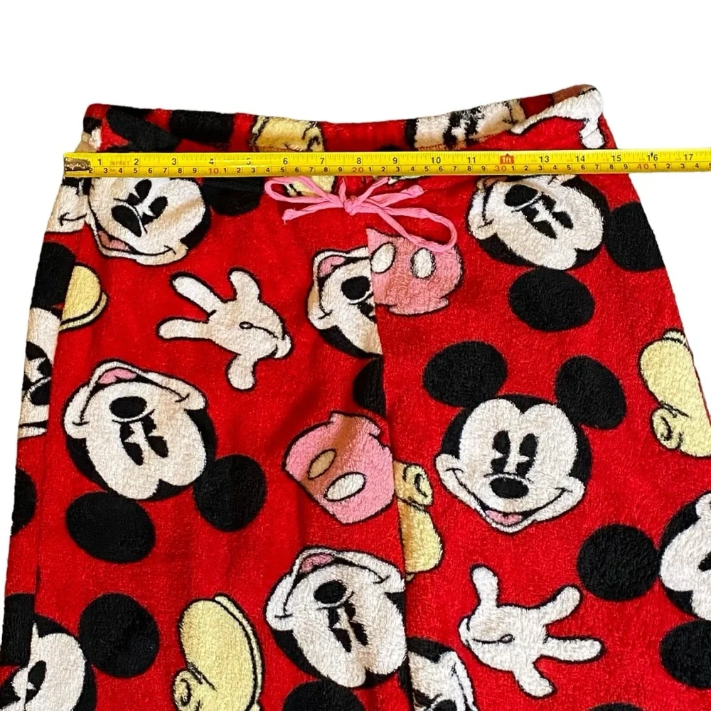 Disney Mickey Mouse Red Casual/Sleep Pants Size Women’s Medium‎ 7/9 - Picture 3 of 7